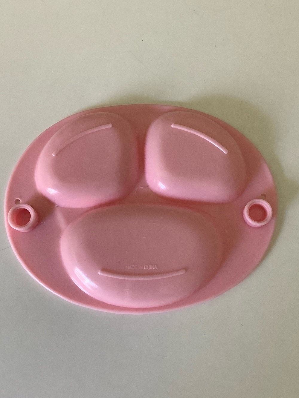 Pink Divided Doll Plate - Picture 2 of 4